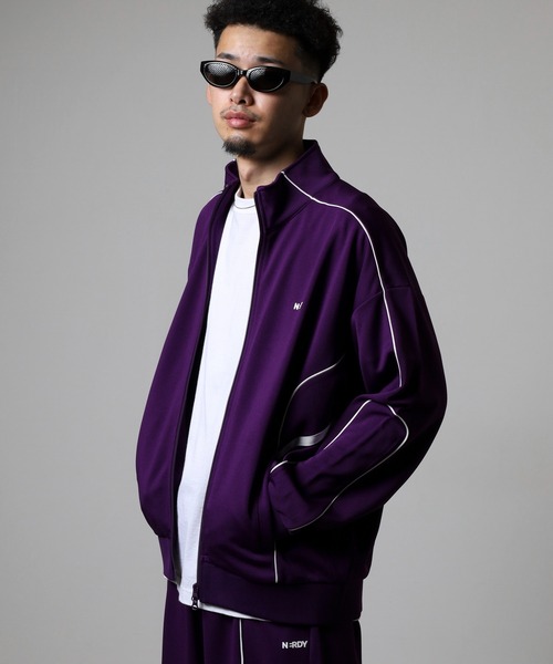 NERDY  ジャージ NERDY ジャージ レーシングトラックトップス レディース メンズ