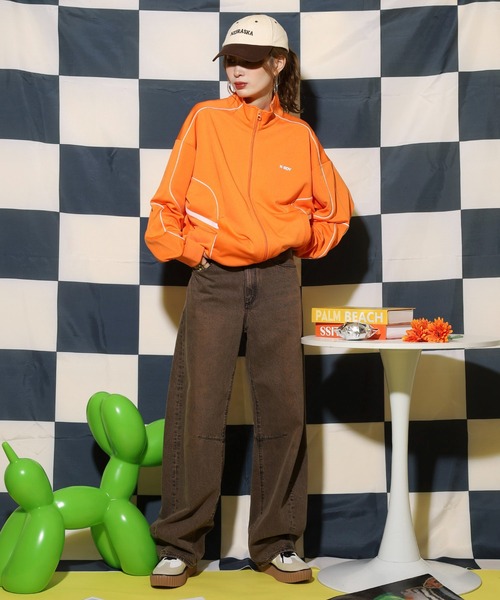 NERDY ジャージ　トップス NERDY ジャージ レーシングトラックトップス レディース メンズ