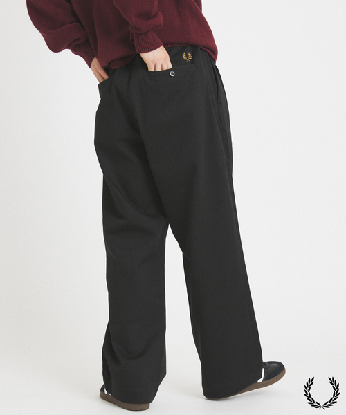FRED PERRY ブラウンパンツ Sサイズ FRED PERRY チノパン / フレッドペリー 別注 テニス トラウザー
