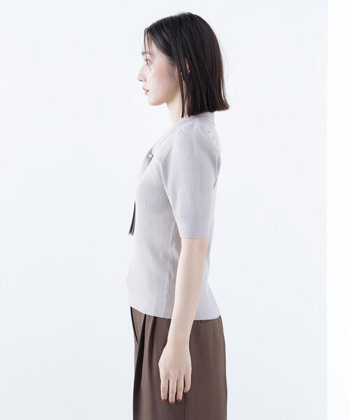 NATURAL BEAUTY BASIC ニット セーター ボウタイリブニット