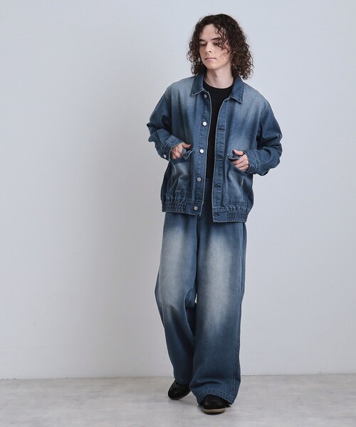 パンツとスタジャン2点セット tk.TAKEO KIKUCHI セットアップ 「上下2点セット」デニム