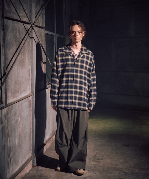 Casper John（キャスパージョン） パンツ Protect tuck wide pants