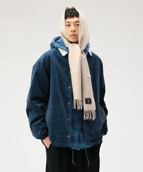 ブルー　Blue　コラボコーチボアジャケット　ブルゾン BLUE ROSE.308/ブルーローズ.308】「Boa Lining Coach Jacket