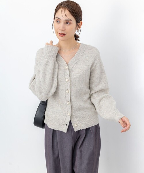 組曲（KUMIKYOKU） カーディガン スパンコールヤーン カーディガン