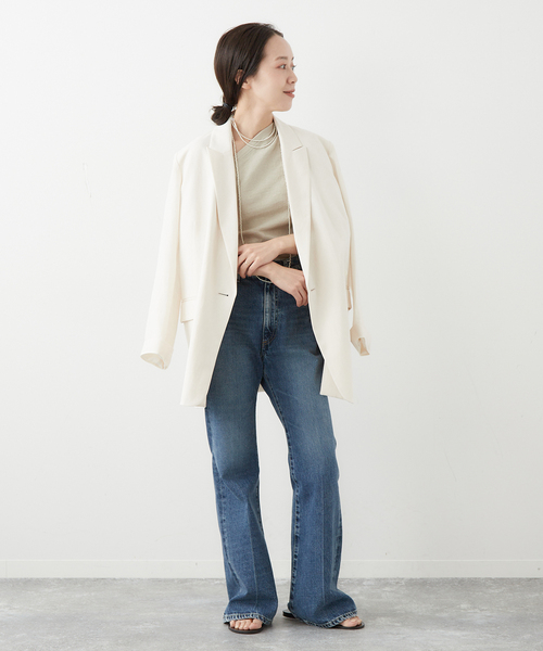 PLAGE ベージュ テーラードジャケット 38　クリーニング済 plage（プラージュ） テーラードジャケット 36 ベージュ レディース