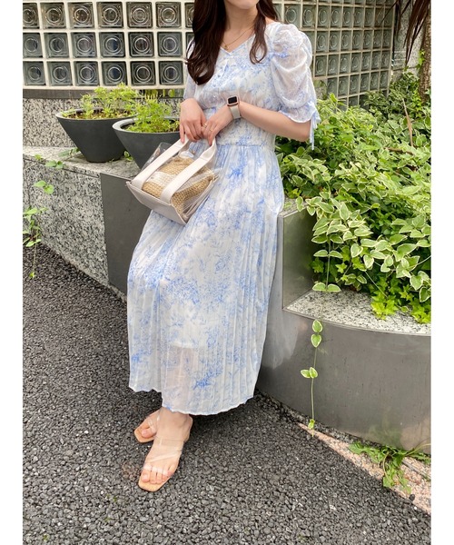 「INGNI」 半袖ワンピース M ネイビー レディース_画像7