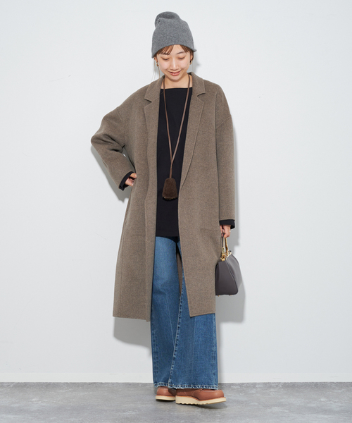 plage（プラージュ） チェスターコート 38 ブラウン レディース