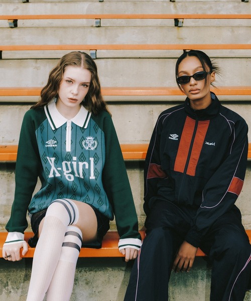 umbro（アンブロ） ブルゾン アウター X-girl x UMBRO TRACK JACKET
