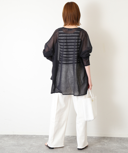IENA SLOBE ノースリーブ SLOBE IENA（スローブイエナ） ノースリーブニット FREE ネイビー