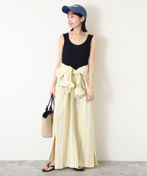 SLOBE IENA（スローブイエナ） ノースリーブニット FREE ネイビー