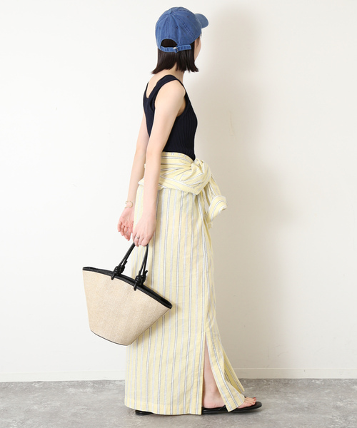 SLOBE IENA（スローブイエナ） ノースリーブニット FREE ネイビー