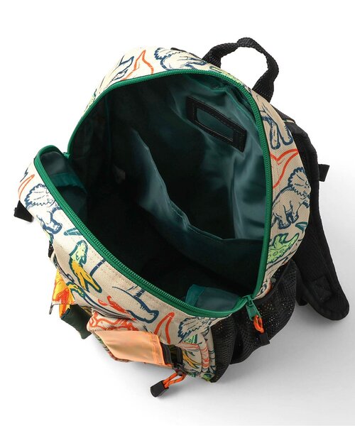 BREEZE リュック 恐竜総柄窓付きリュック キッズ 子供 男の子 女の子