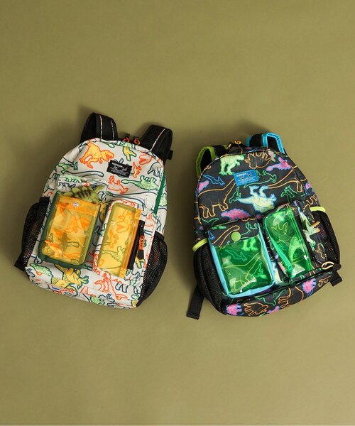 BREEZE（ブリーズ） リュック 恐竜総柄窓付きリュック キッズ 子供