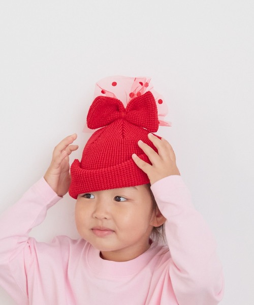 LOWRYS FARM（ローリーズファーム） ニット帽 ニットキャップ チュール