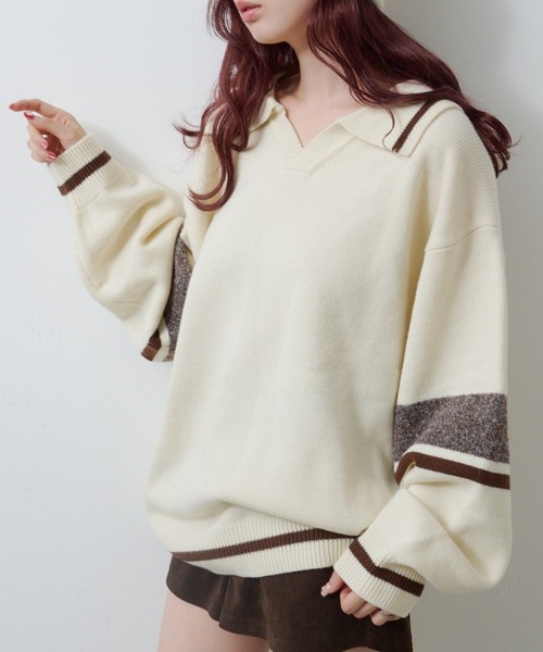 Kastane（カスタネ） ニット セーター 「S.Mサイズ展開」スキッパー