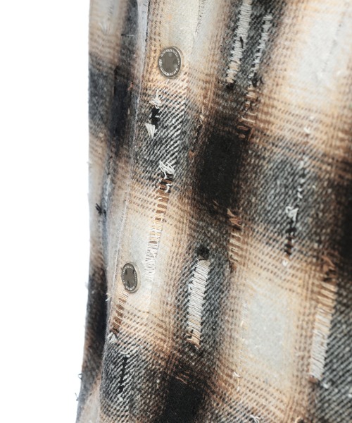 WOODENDOLL ブルゾン アウター 裏ボア オンブレ チェック シャツ