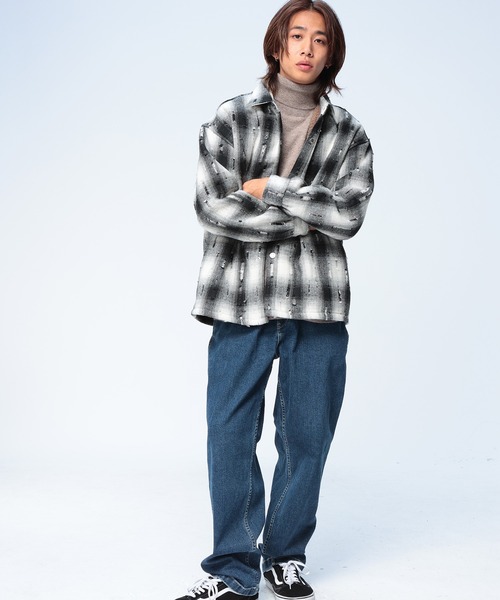 WOODENDOLL ブルゾン アウター 裏ボア オンブレ チェック シャツ