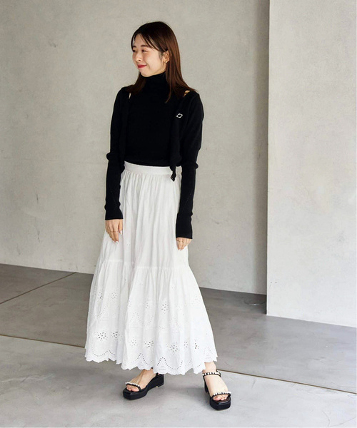 「LE TALON」 フラットサンダル MEDIUM ブラック×ブラック レディース_画像2