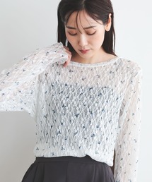 GLOBAL WORK（グローバルワーク） tシャツ ストレッチ総レースプル