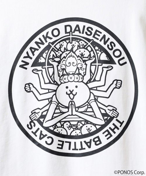 Ace（エース） tシャツ にゃんこ大戦争 オーバーサイズ半袖Tシャツ