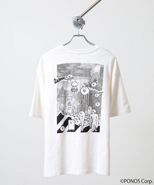 Ace（エース） tシャツ にゃんこ大戦争 オーバーサイズ半袖Tシャツ