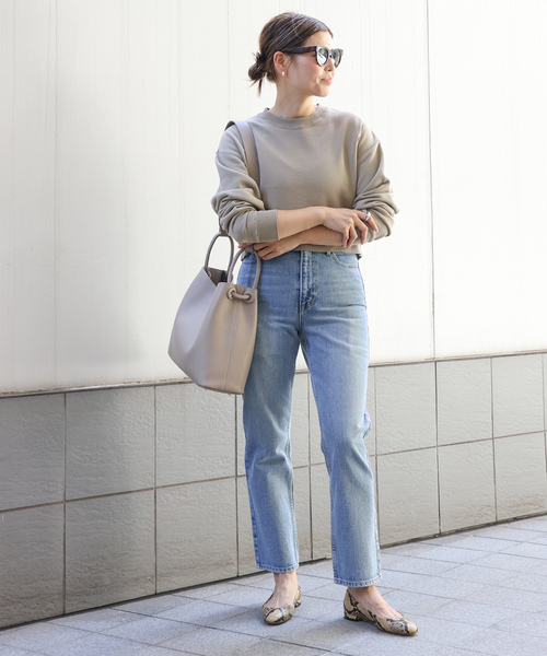 Deuxime Classe ルーズジーンズ38 ブルー Deuxieme Classe（ドゥーズィエムクラス） 加工デニムパンツ 38 ブルー