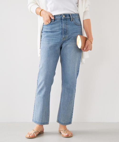 Deuxime Classe ルーズジーンズ38 ブルー Deuxieme Classe（ドゥーズィエムクラス） 加工デニムパンツ 38 ブルー