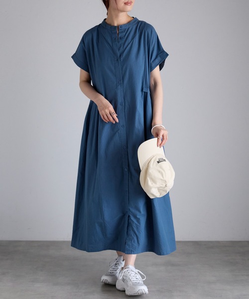 Misha & Puff 半袖ワンピース Fizz（フィズ） 半袖ワンピース M ブルー レディース : ZOZOTOWN Yahoo