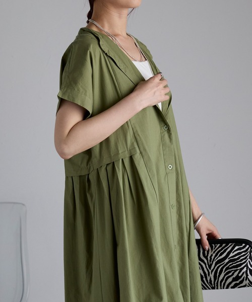 Fizz（フィズ） 半袖ワンピース M ブルー レディース : ZOZOTOWN Yahoo