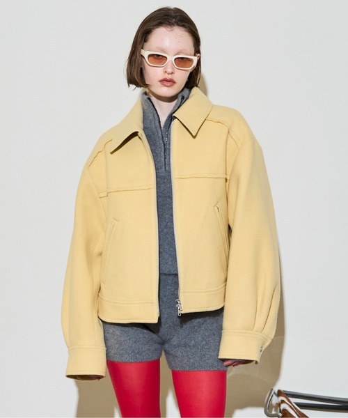 ブルゾン アウター Soutien Collar Blouson / ステンカラーブルゾン レディースの画像