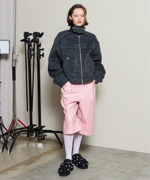 ブルゾン アウター Soutien Collar Blouson / ステンカラーブルゾン レディースの画像
