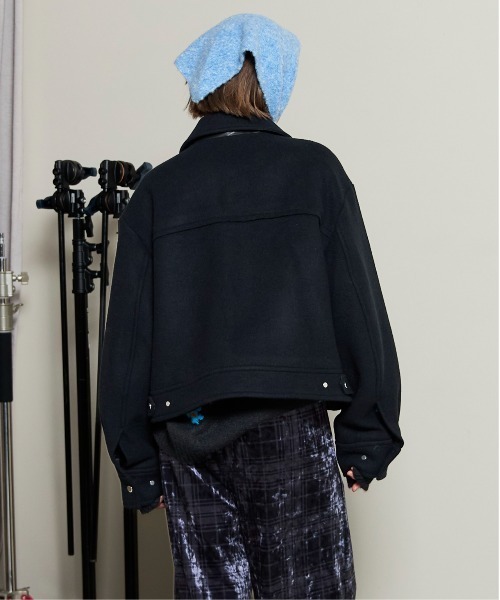ブルゾン アウター Soutien Collar Blouson / ステンカラーブルゾン レディースの画像