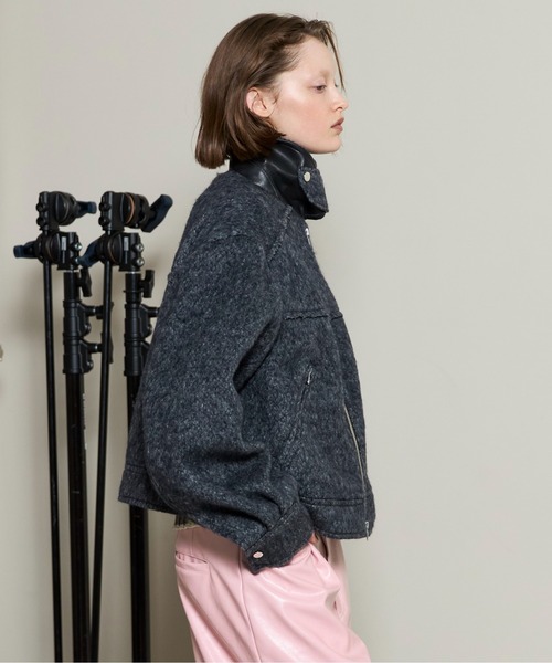 ブルゾン アウター Soutien Collar Blouson / ステンカラーブルゾン レディースの画像