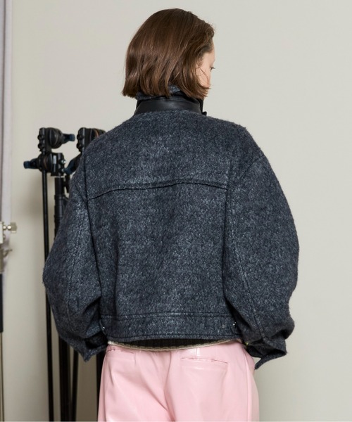ブルゾン アウター Soutien Collar Blouson / ステンカラーブルゾン レディースの画像