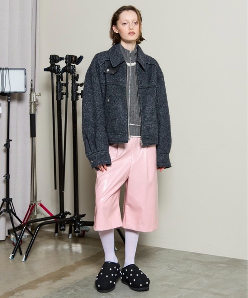 ブルゾン アウター Soutien Collar Blouson / ステンカラーブルゾン レディースの画像