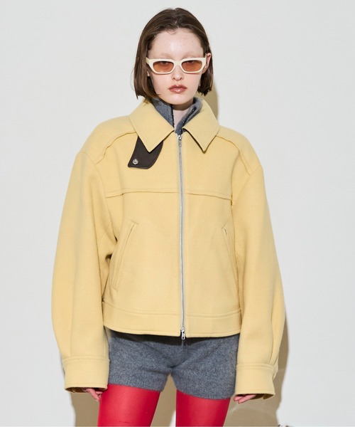 ブルゾン アウター Soutien Collar Blouson / ステンカラーブルゾン レディースの画像