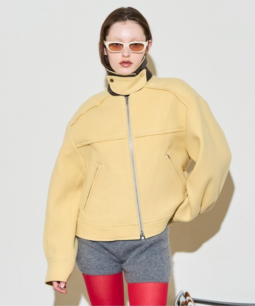 ブルゾン アウター Soutien Collar Blouson / ステンカラーブルゾン レディースの画像