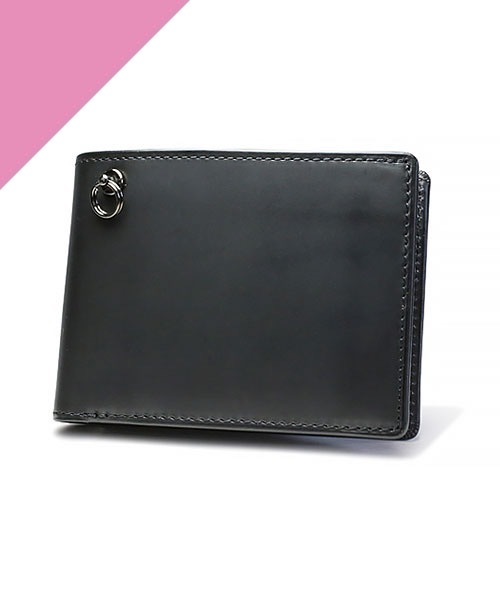 二つ折り財布 財布 牛革 レザー ミディアム ウォレット/ブランド/オリジナル/メンズ/二つ折り財布/人気 メンズ レディースの画像