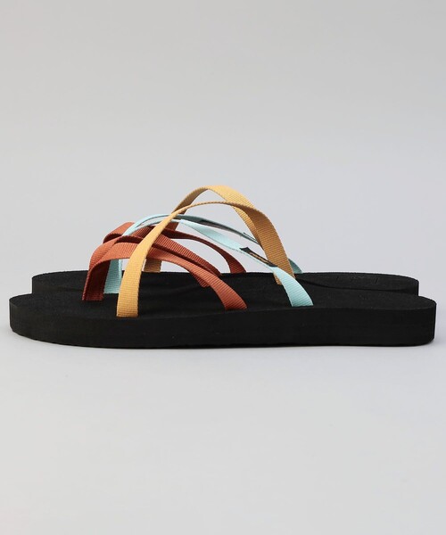 「Teva」 フラットサンダル 8 ブラック レディース_画像3