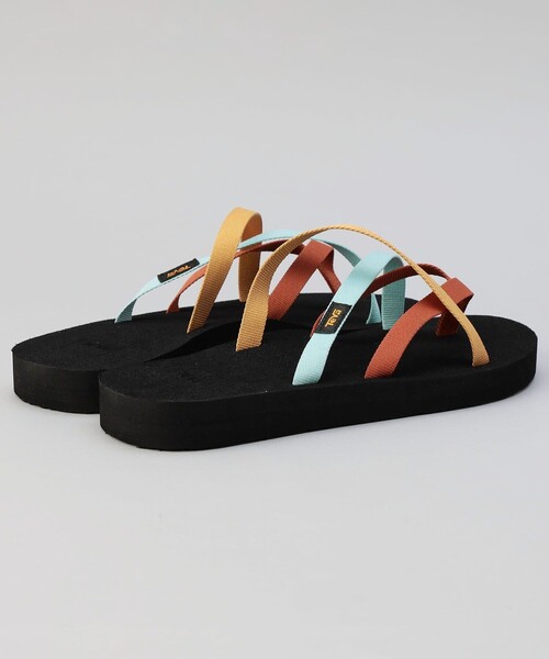 「Teva」 フラットサンダル 8 ブラック レディース_画像5