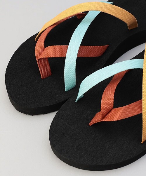 「Teva」 フラットサンダル 8 ブラック レディース_画像6