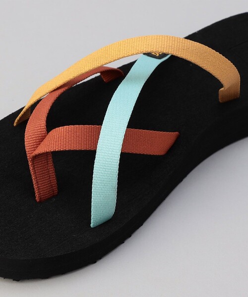 「Teva」 フラットサンダル 8 ブラック レディース_画像7