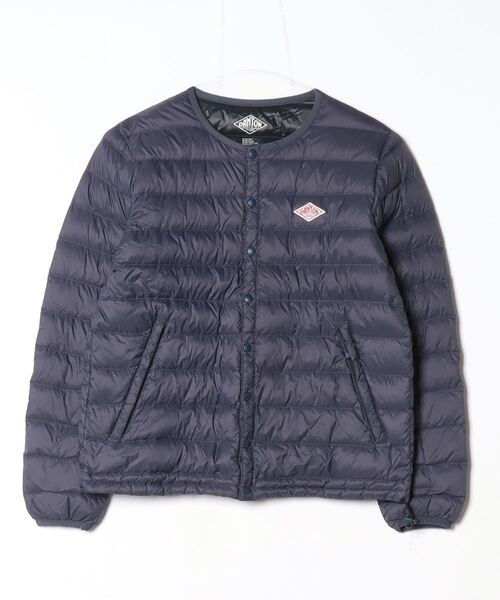 DANTON ネイビー ダウンジャケット 34 Danton 「DANTON」 ワンポイントダウンジャケット 34 ネイビー