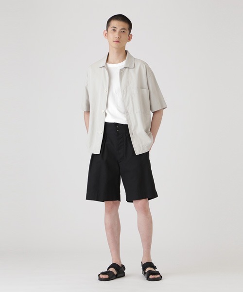 「MHL.」 7分袖シャツ LARGE ホワイト メンズの画像