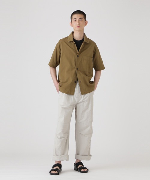 「MHL.」 7分袖シャツ LARGE ホワイト メンズの画像