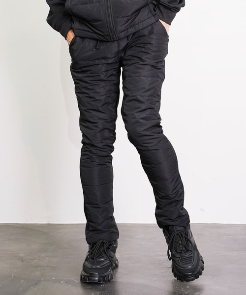 NEVER) Acquiesce パンツ 軽量ダウンスキニーパンツ メンズ NEVER) Acquiesce パンツ 軽量ダウンスキニーパンツ メンズ
