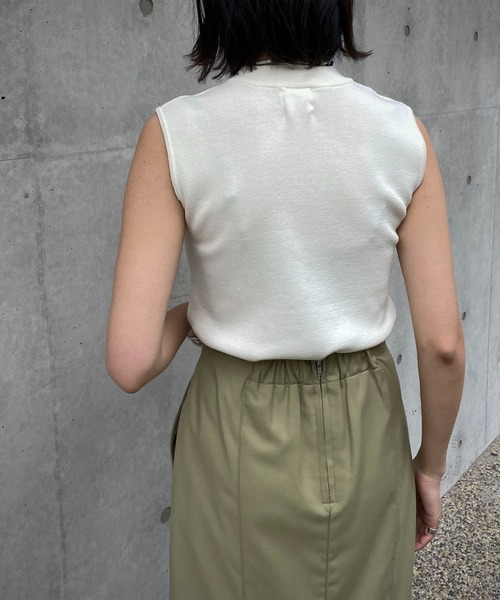 「&g'aime」 ノースリーブニット FREE ブラック レディース_画像9