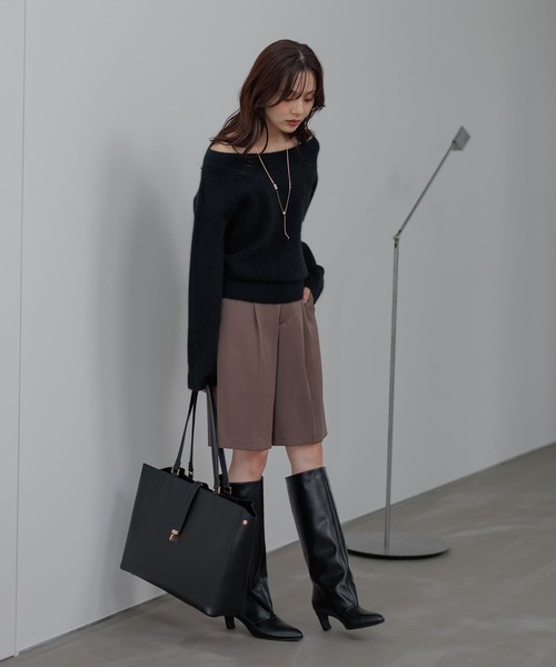 Andemiu（アンデミュウ） ニット セーター 「洗える」CNラクーンコン