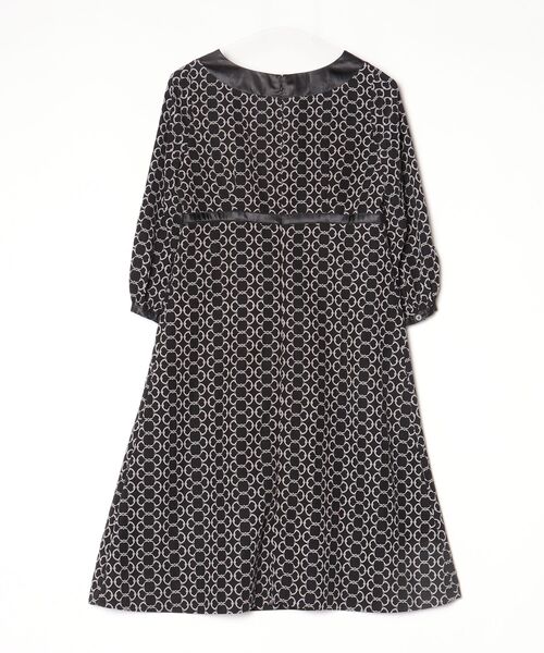 「krone」 ドット柄7分袖ワンピース 11 ブラック レディース_画像2