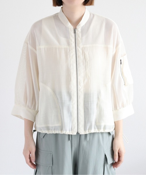 「cepo」 ブルゾン M オフホワイト レディース_画像5